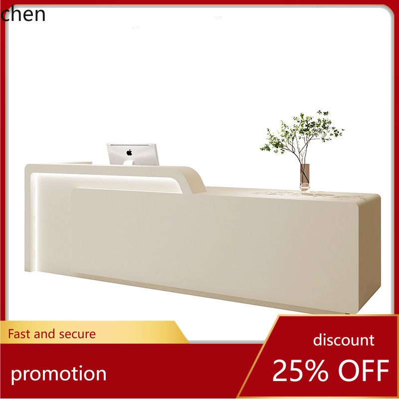Reception Desk Counter - ZML Front Desk Hotel Cashier Curved