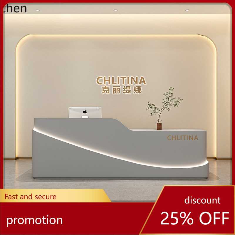 Reception Desk Counter - HXL Simple Beauty Salon Cashier Counter