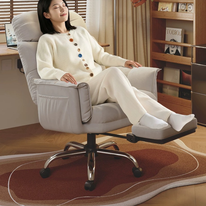 Office Furniture Zone - Checkered Backrest Ergonomic Recliner Gaming Chair