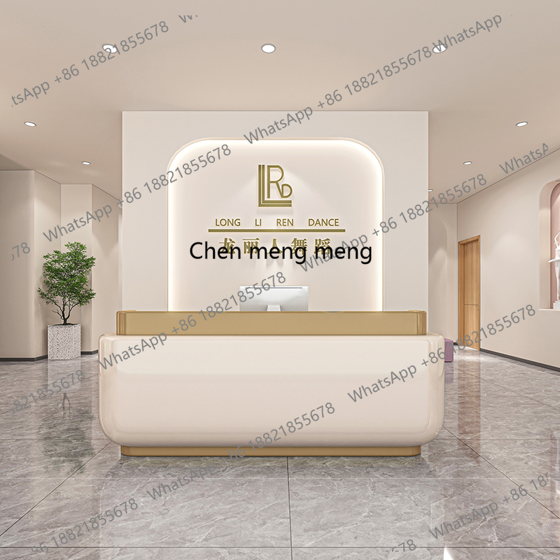 Painted Bar Counter Reception  - Reception Desk Counter ulasan dan harga