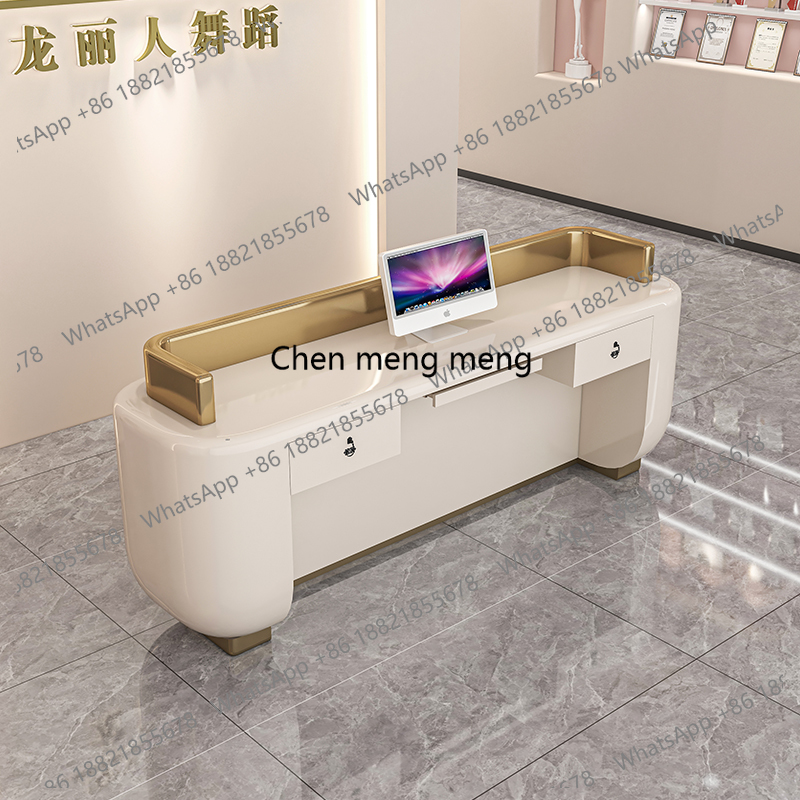 Painted Bar Counter Reception  - Reception Desk Counter ulasan dan harga