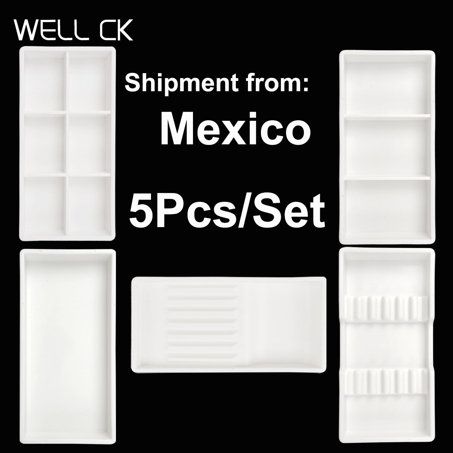 5Pcs/Set Autoclavable Trays Pl - Drawer Organizer Tray ulasan dan harga
