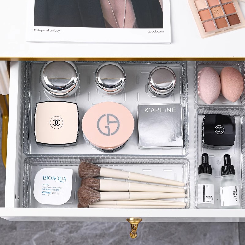 Clear Drawer Organizer Stackab - Drawer Organizer Tray ulasan dan harga