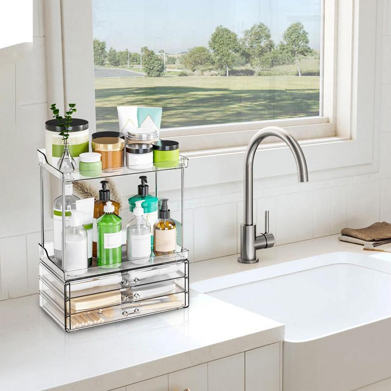 Makeup Organizer Countertop 2- - Drawer Organizer Tray ulasan dan harga