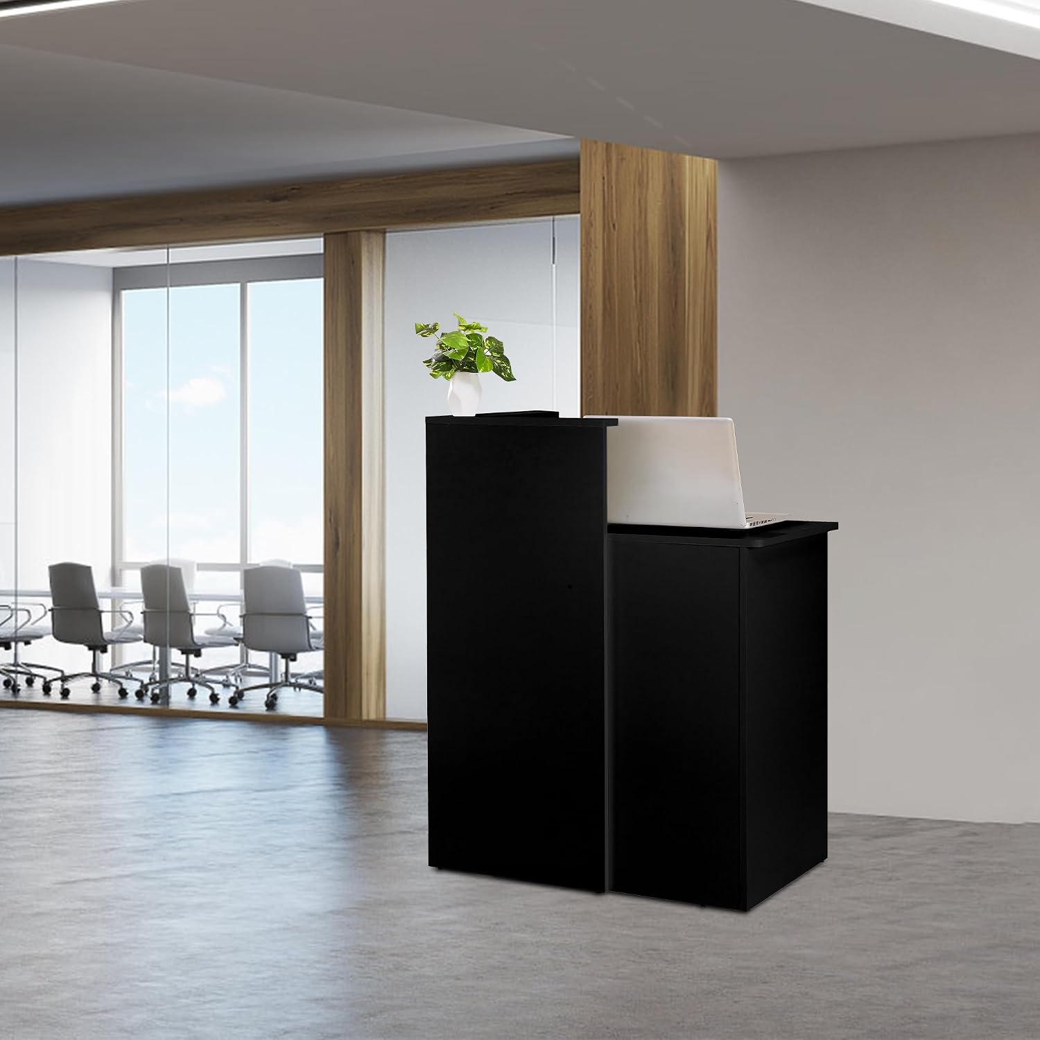 Small Reception Desk with Coun - Reception Desk Counter ulasan dan harga