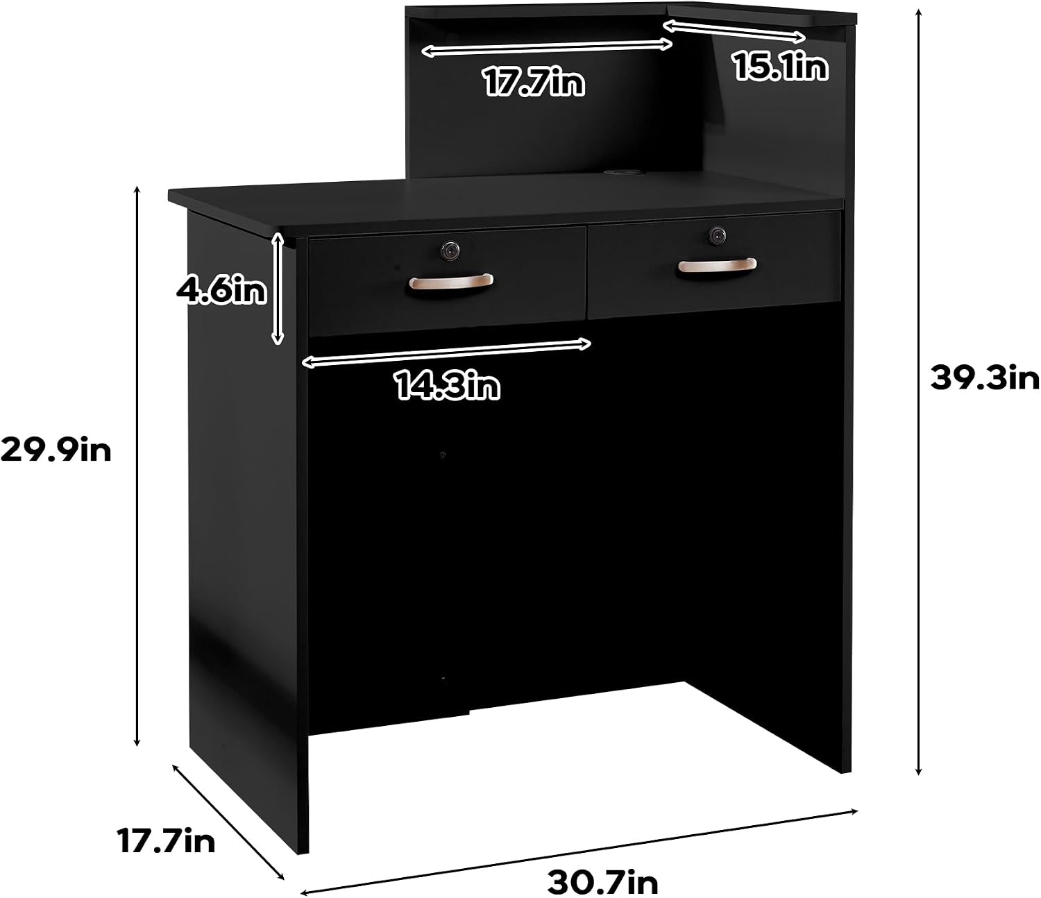 Small Reception Desk with Coun - Reception Desk Counter ulasan dan harga