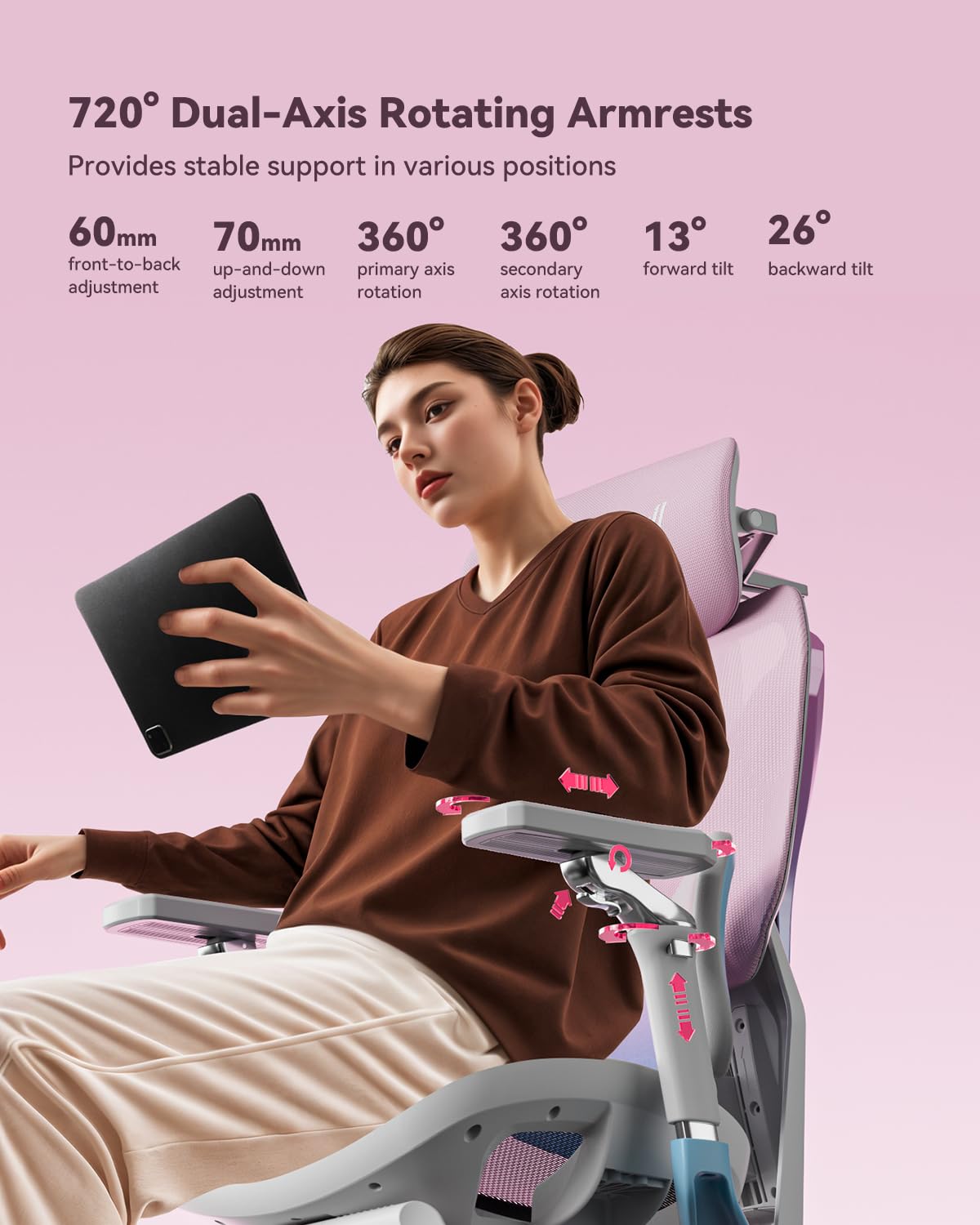 AutoFull G7 360° Armrests Clou - Office Furniture Zone ulasan dan harga