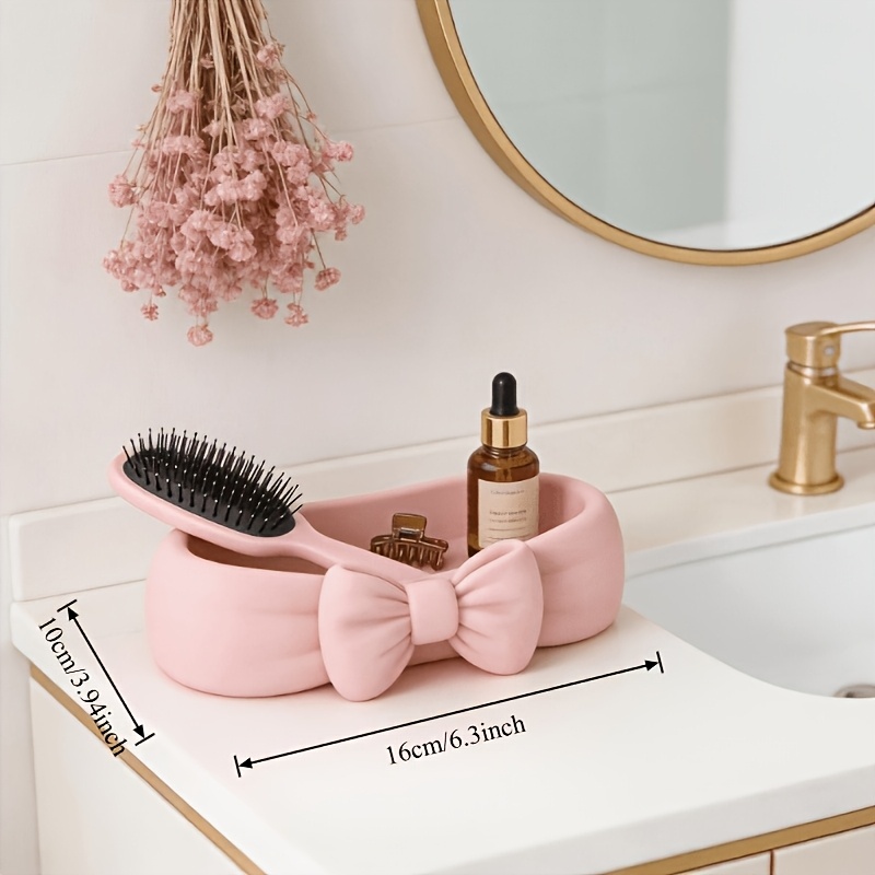 Cute Bow Shaped Makeup Organiz - Drawer Organizer Tray ulasan dan harga