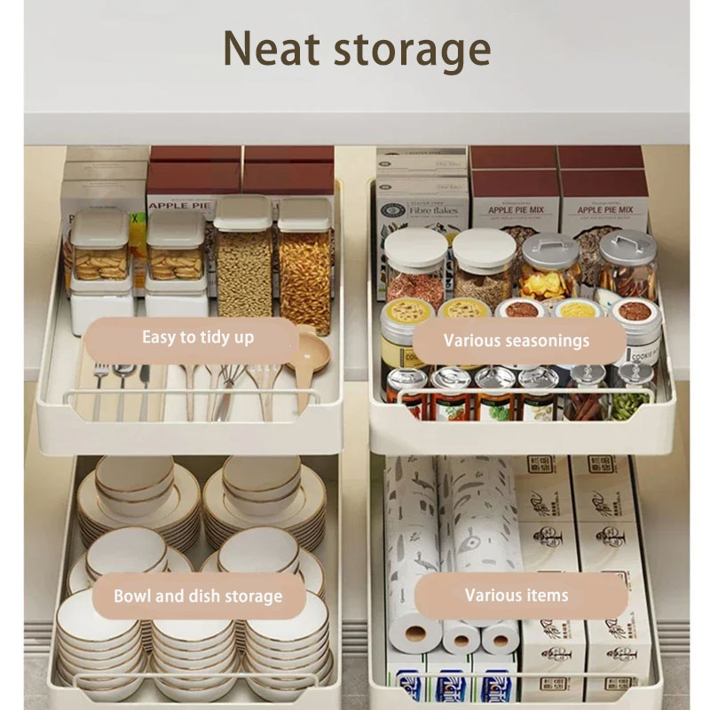 New Kitchen Storage Rack with  - Drawer Organizer Tray ulasan dan harga