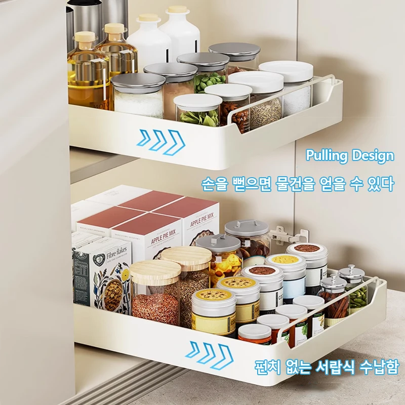New Kitchen Storage Rack with  - Drawer Organizer Tray ulasan dan harga