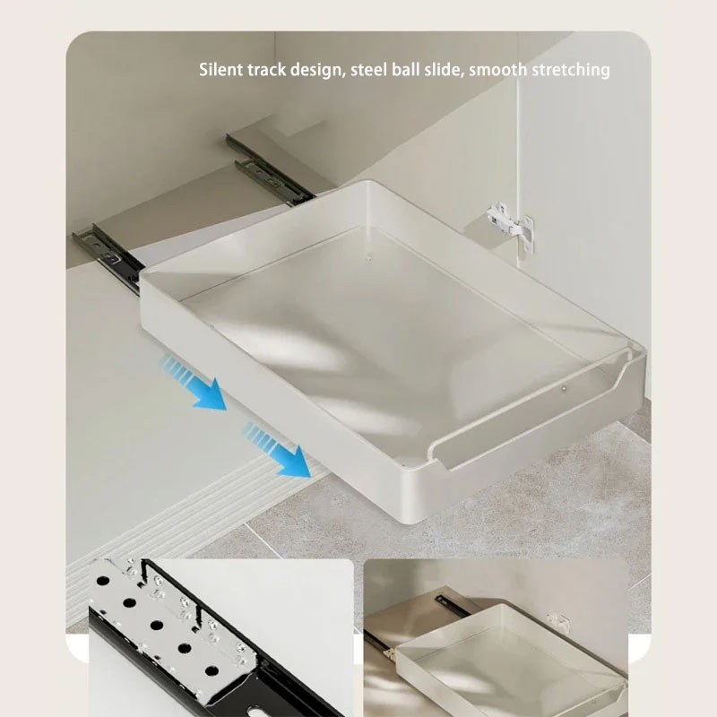 New Kitchen Storage Rack with  - Drawer Organizer Tray ulasan dan harga