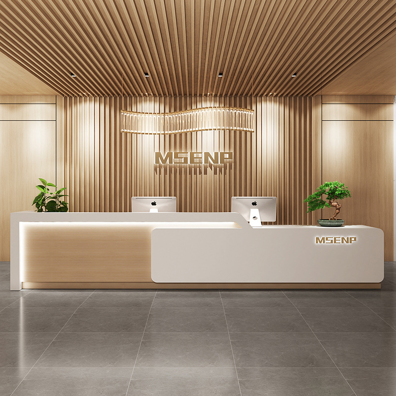High-end Modern Checkout Count - Reception Desk Counter ulasan dan harga