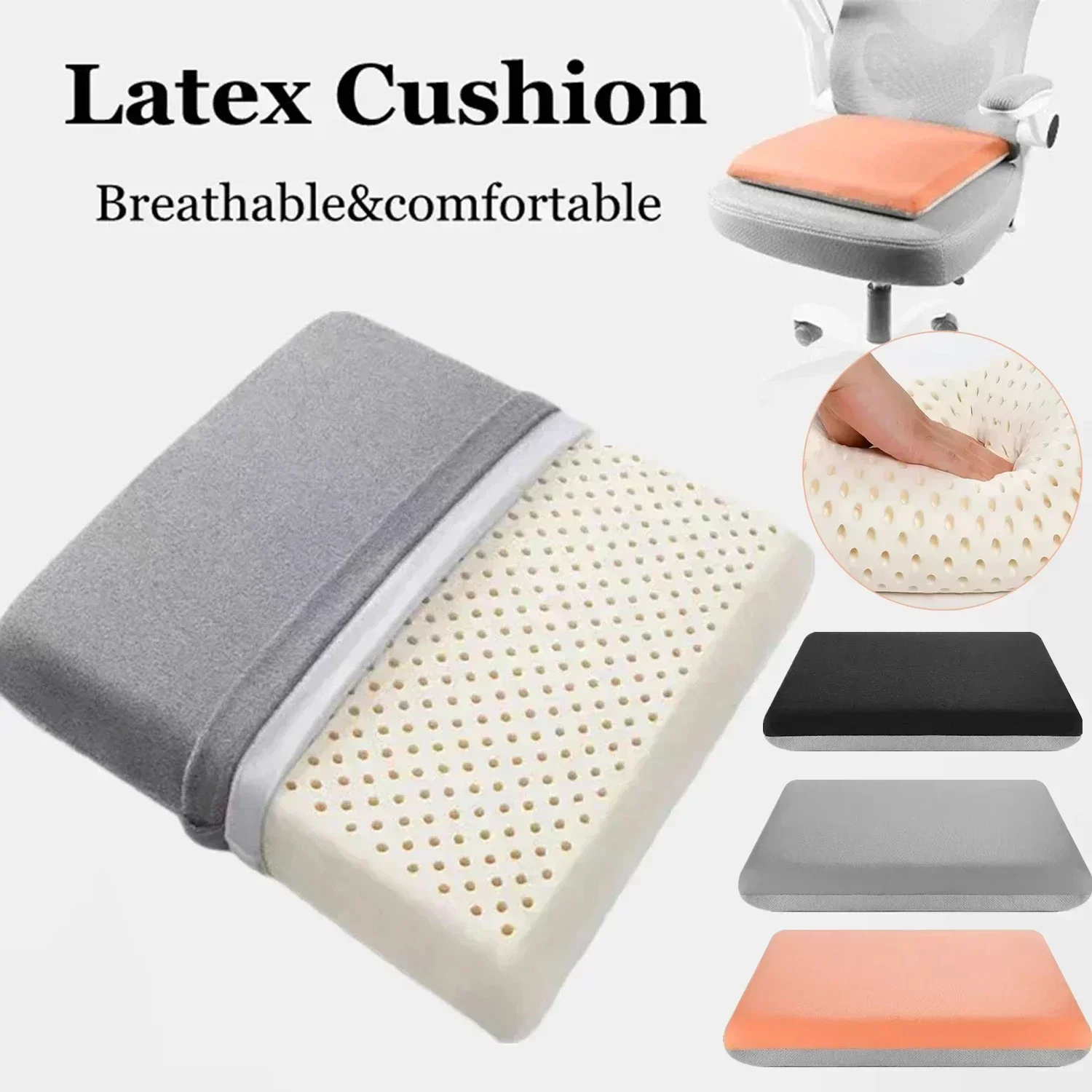 1PC Natural Latex 40x40/ 45x45 - Visitor Chair Padded ulasan dan harga