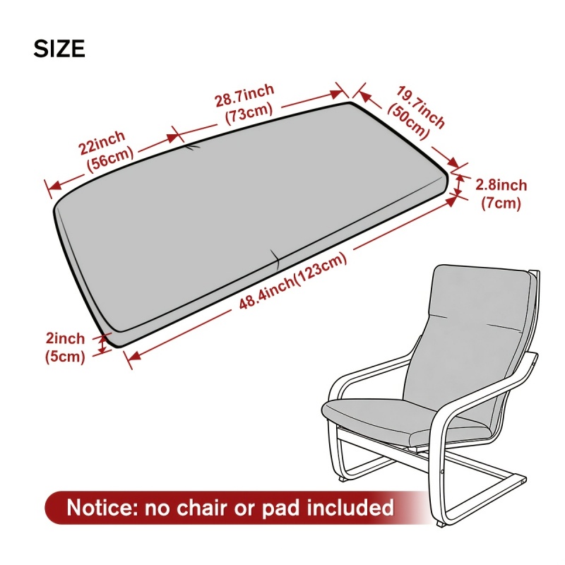 1Pc Jacquard Poang Chair Pad S - Visitor Chair Padded ulasan dan harga