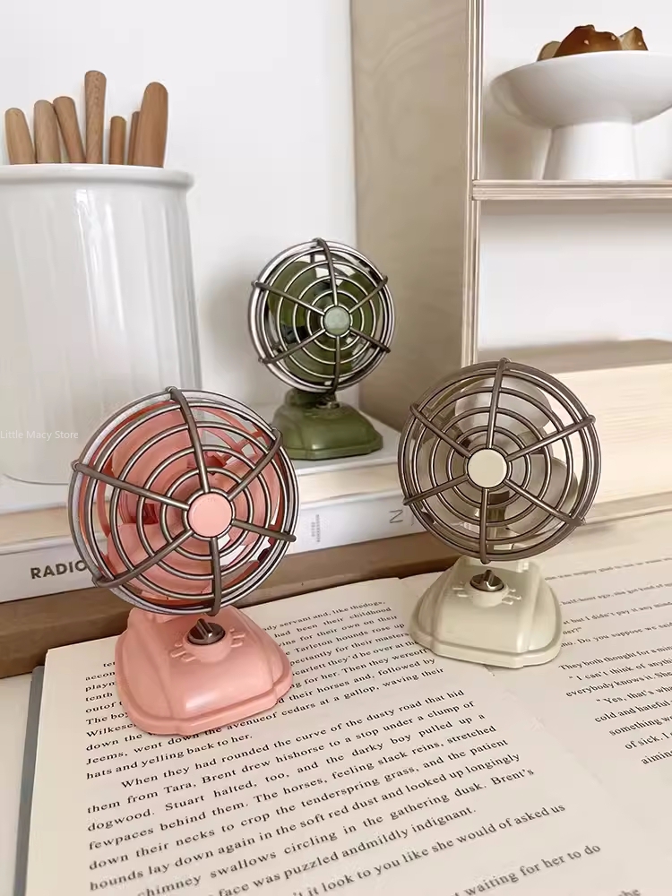 Retro Desktop Small Fan USB Ch - Office Furniture Suppliers ulasan dan harga