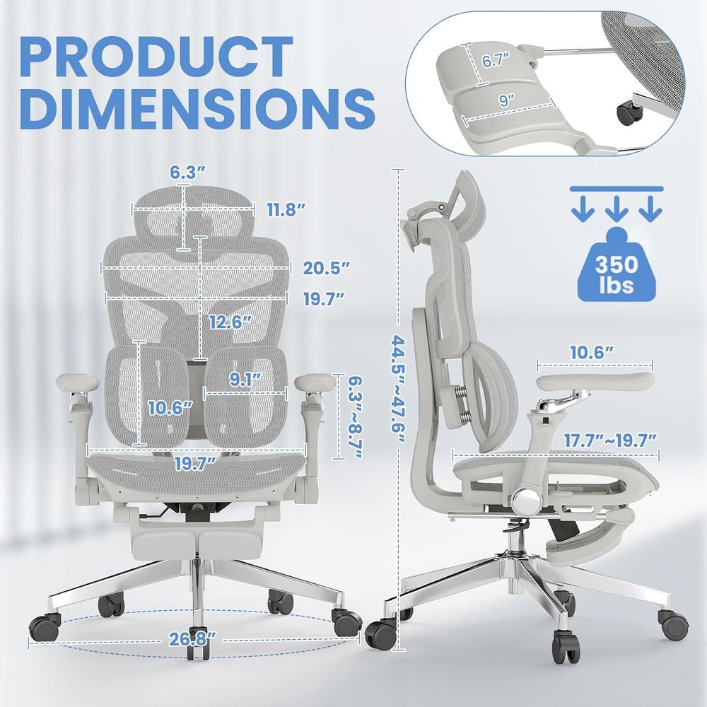 Ergonomic Oice Chair with ootr - Office Furniture Zone ulasan dan harga