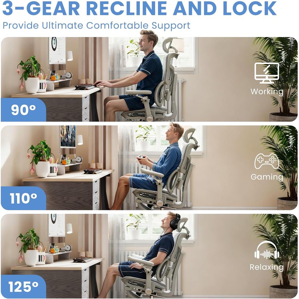 Ergonomic Oice Chair with ootr - Office Furniture Zone ulasan dan harga